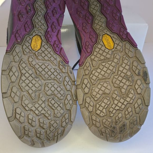 RED WING Women's (9B) Gray & Purple Cooltech Safety Toe Athletic Work Shoes 2343 - Picture 11 of 13